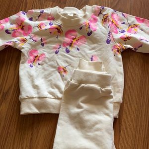 toddler girl sweat suit outfit